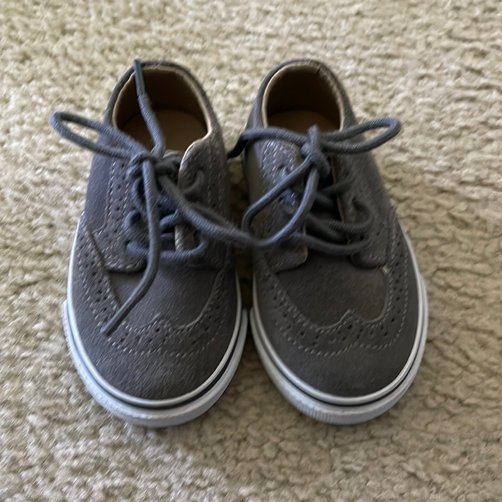 Boys Suede Wingtip Shoes